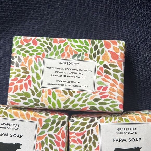 Soap 3 Bars Grapefruit with Rosemary - Picture 2 of 4
